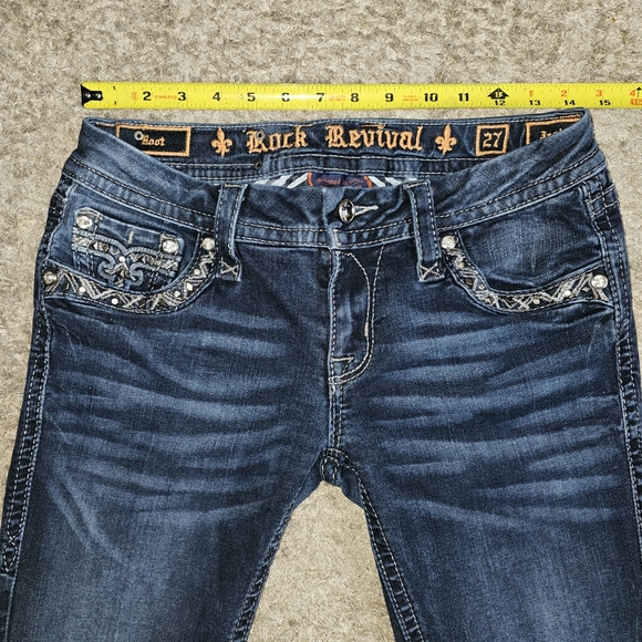 Rock Revival Jazlyn Bootcut Jeans Size 27 - Picture 8 of 8